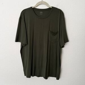 [Cozy Earth] Green Men's Bamboo Stretch Knit Short Sleeve Shirt NWT Size Large L